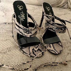 Snake Skin Heels